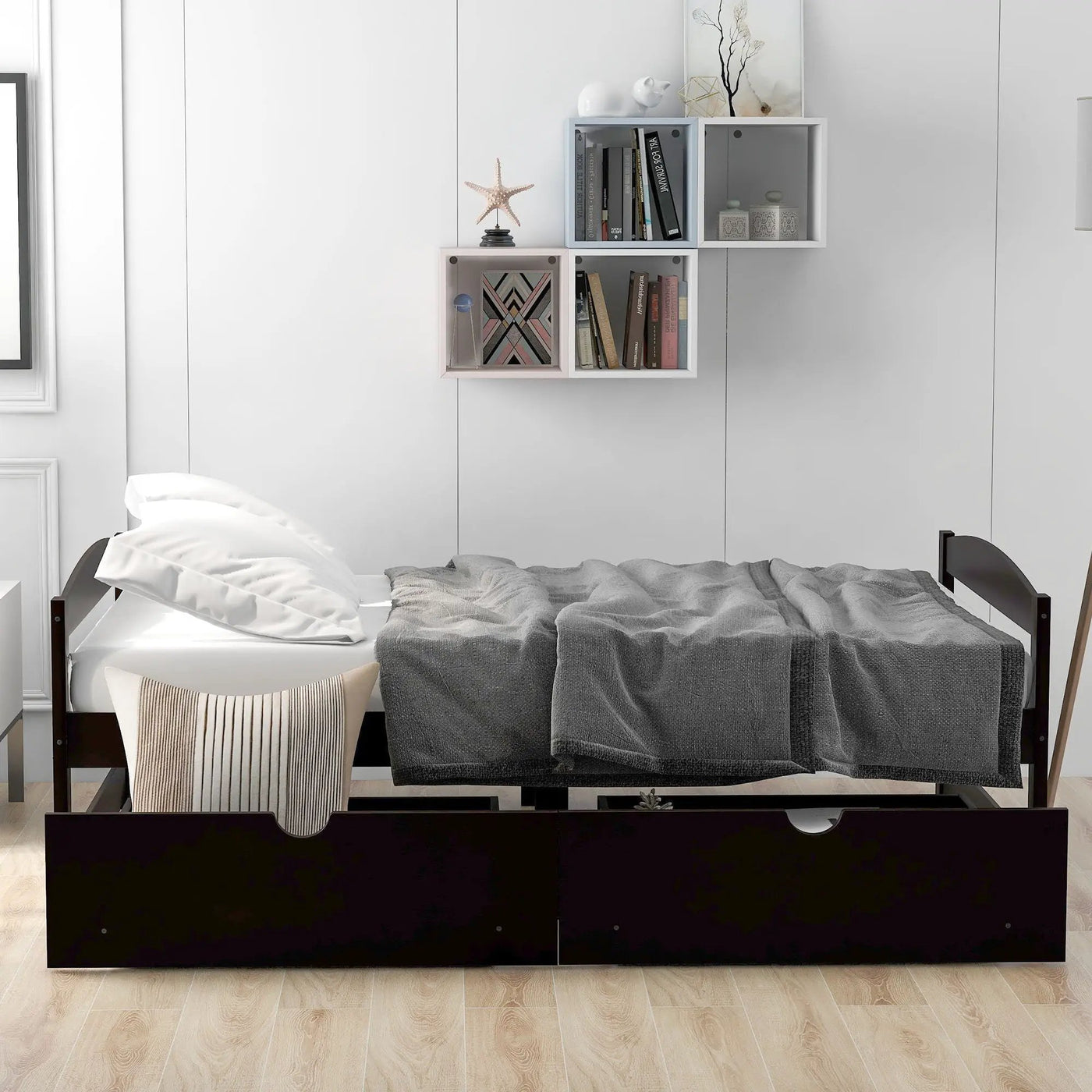 Platform Bed With 2 Drawers by Unique Piece Furniture
