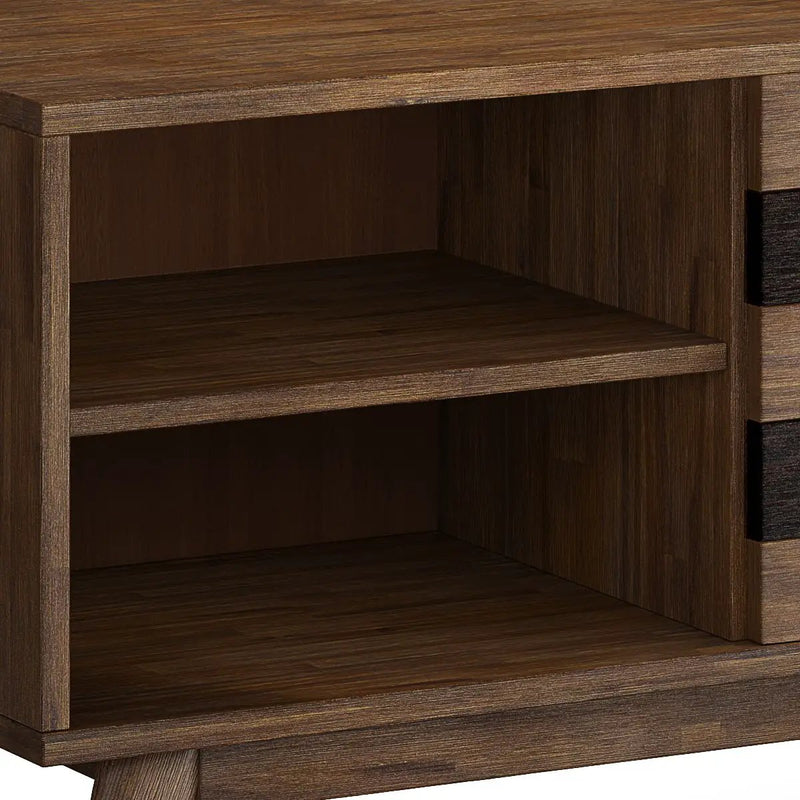Clarkson - Low TV Stand - Rustic Natural Aged Brown by HouseOfZazla