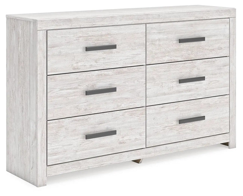 Cayboni - Six Drawer Dresser - Whitewash by Unique Piece Furniture