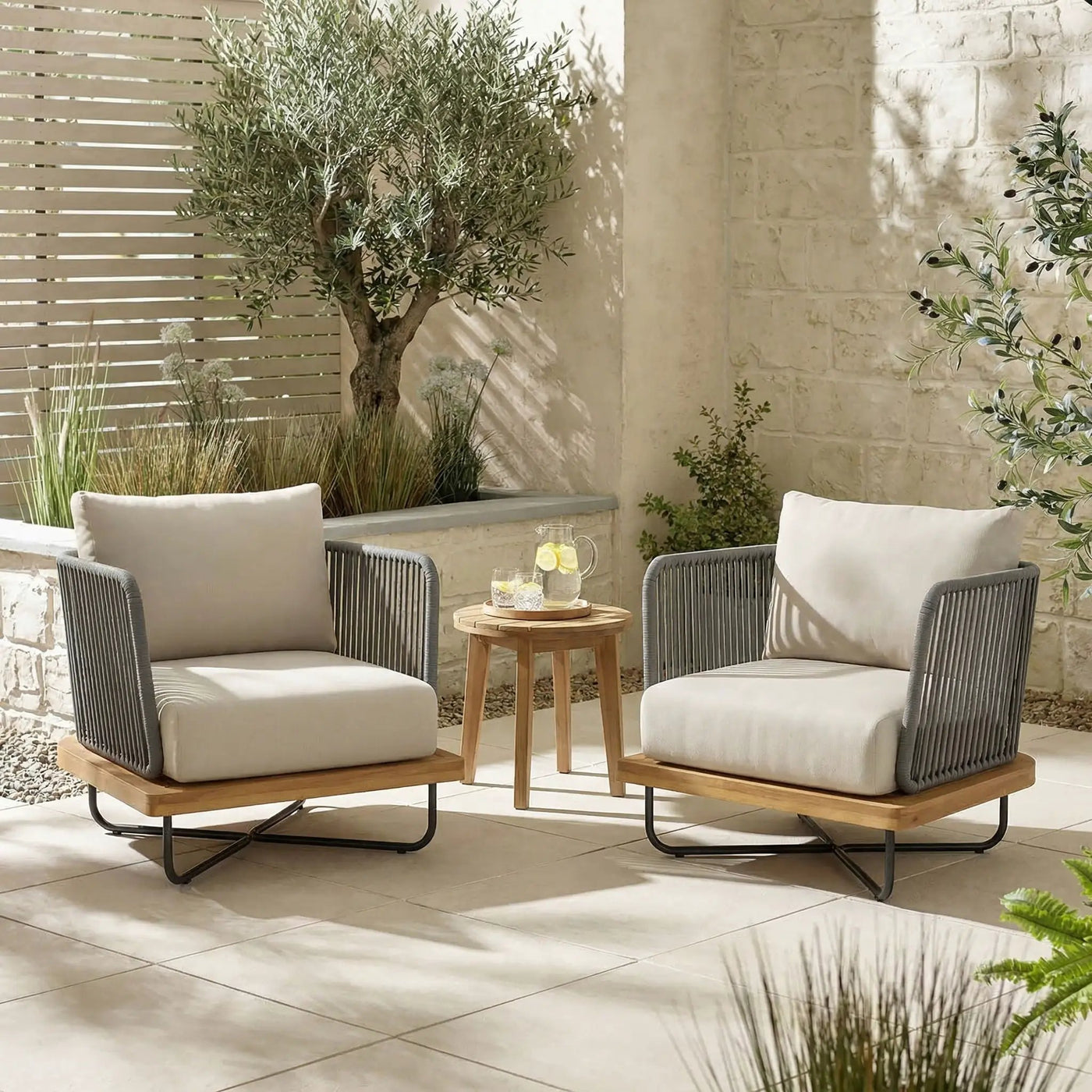 Lucca Outdoor Acacia Wood Chair by HouseOfZazla