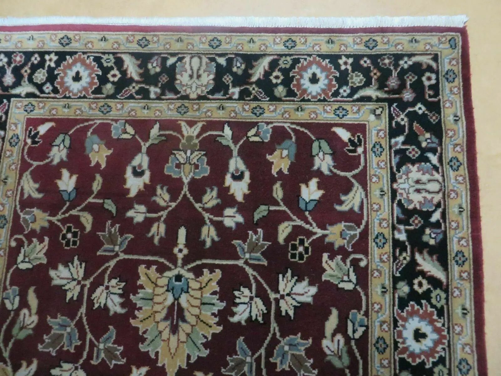4' X 6' Handmade Finely Knotted Indian Agra Pattern Wool Rug Nice by Jewel Rugs