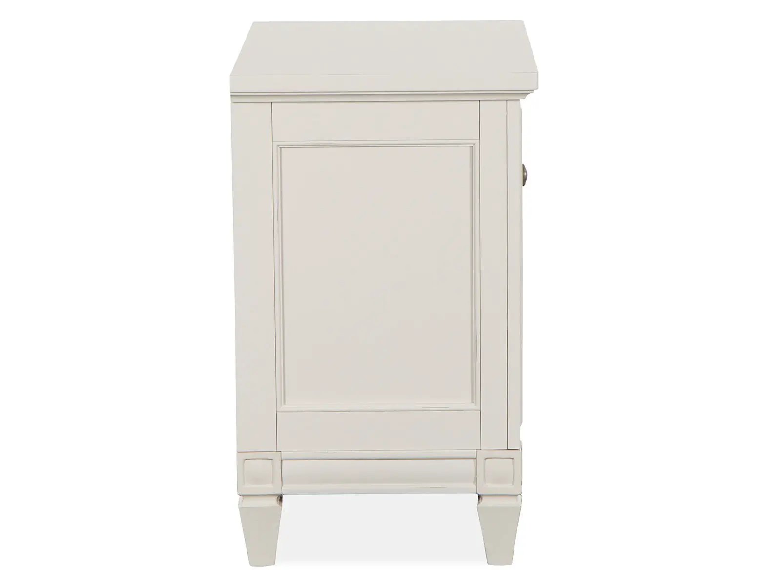 Willowbrook - Drawer Nightstand - Egg Shell White With Slight Rub Through by Unique Piece Furniture
