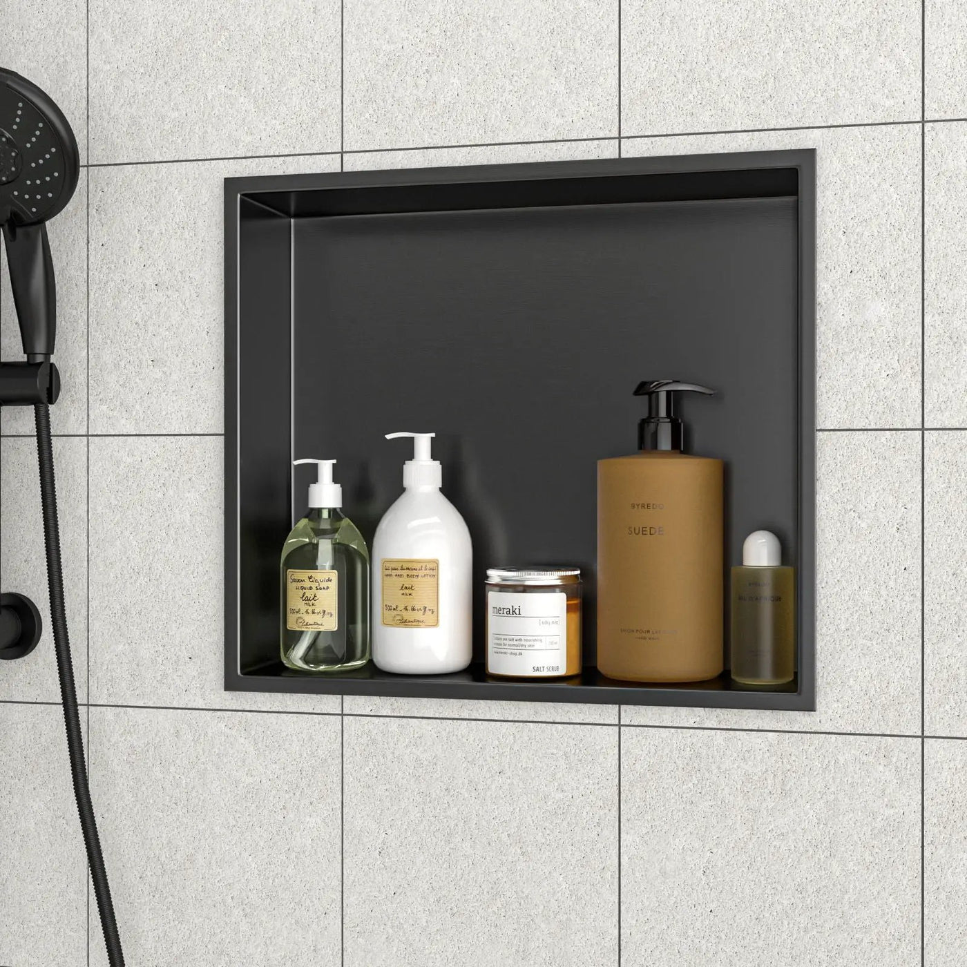 Stainless Steel Shower Niche With Seamless Design For Bathroom Storage by HouseOfZazla