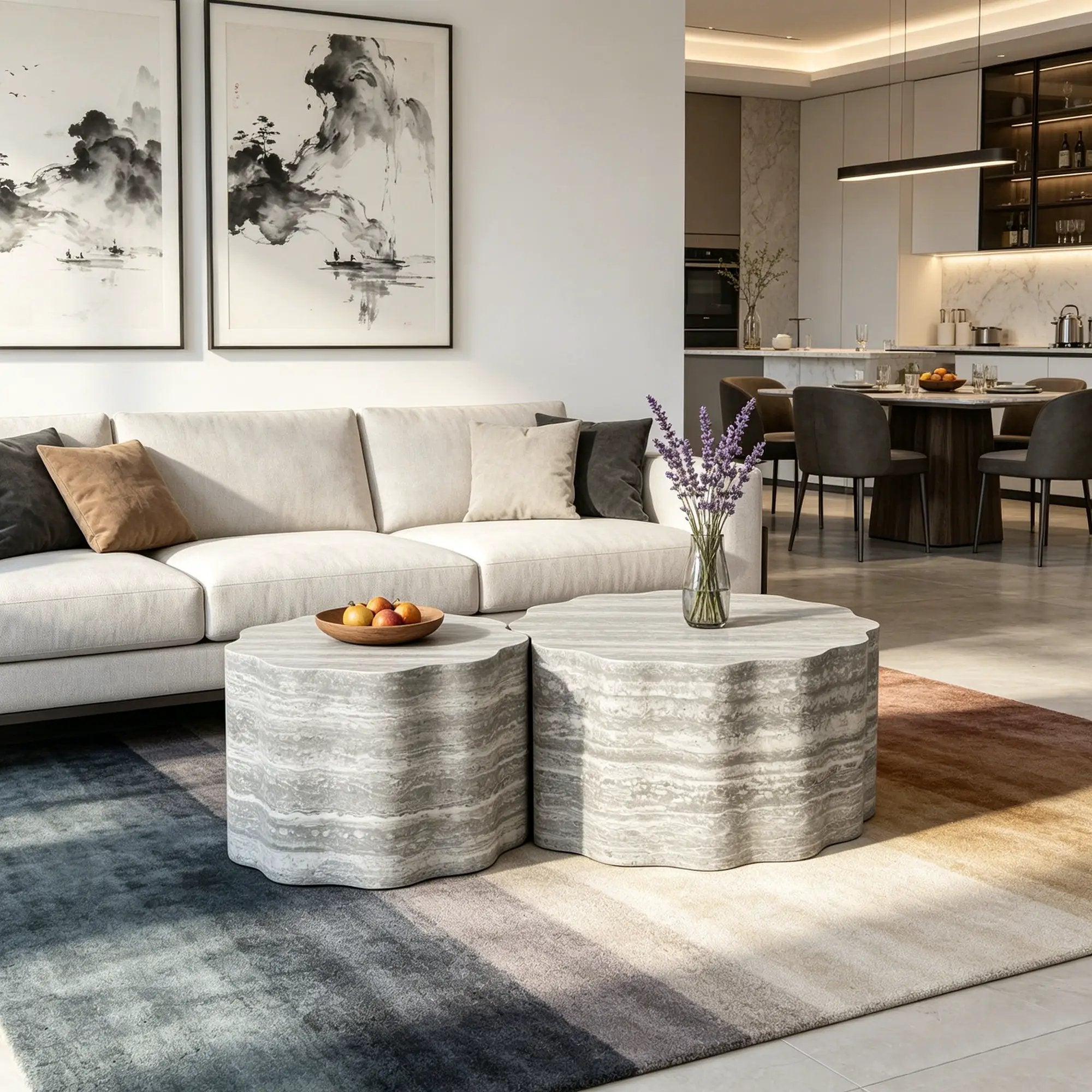 Set of 2 Round Coffee Tables by HouseOfZazla