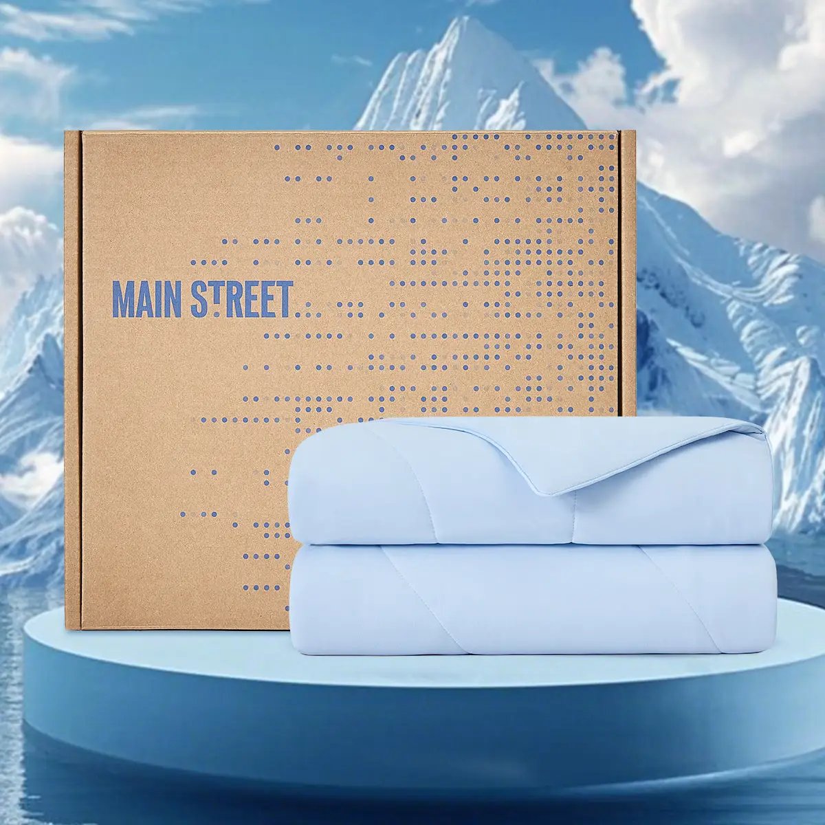 1-Piece 60x90" Cooling DA Comforter, Ice by HouseOfZazla