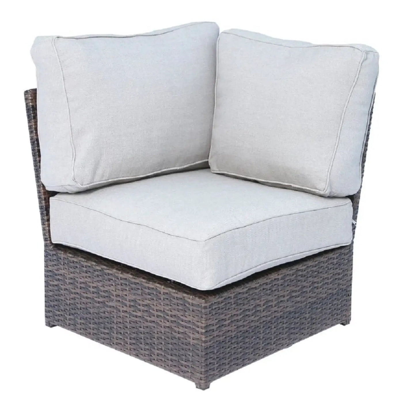 Outdoor Wicker Sectional With Weather Resistant Cushions And Table by HouseOfZazla