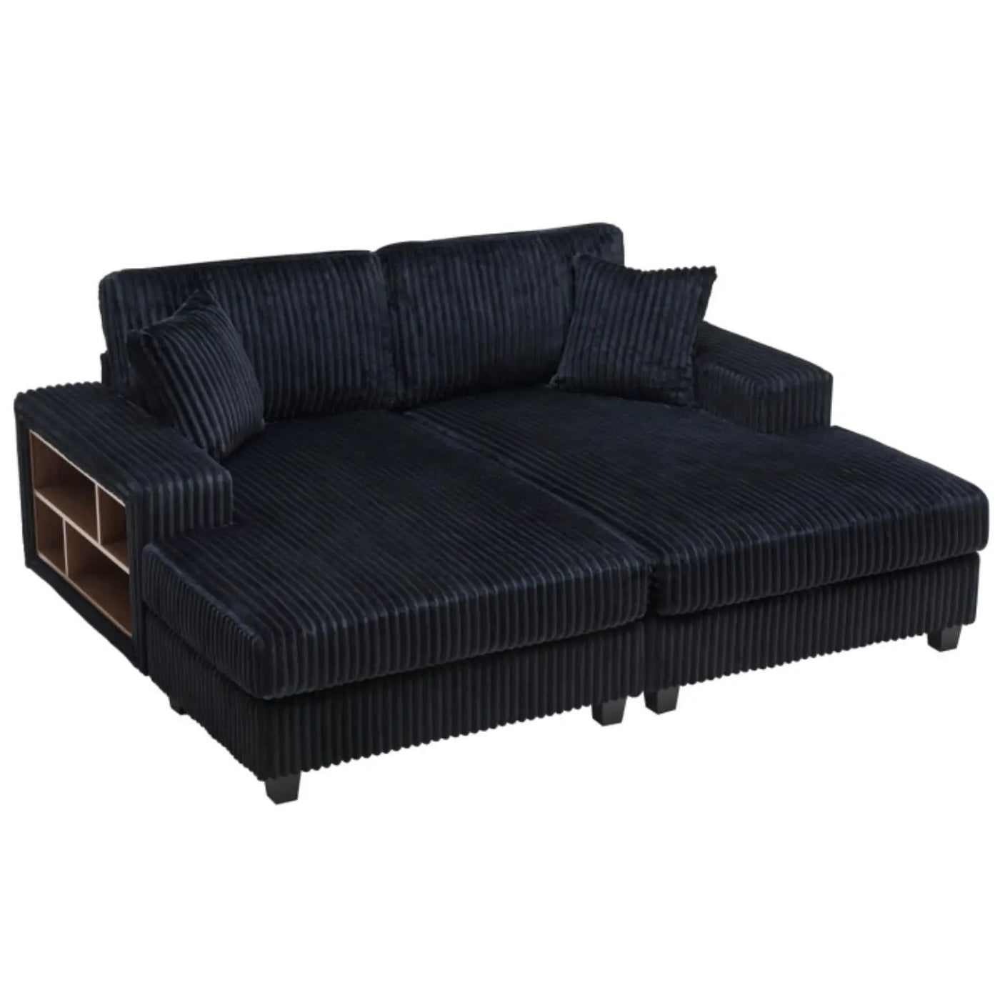 Convertible Sectional Sofa, Sleeper Oversized Living Room Lounge by Unique Piece Furniture