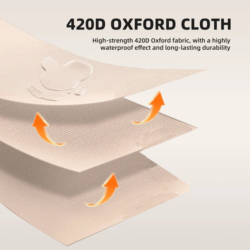 6.3m² Inflatable Camping Tent with Clear Skylight and 420D Oxford Waterproof Fabric by HouseOfZazla