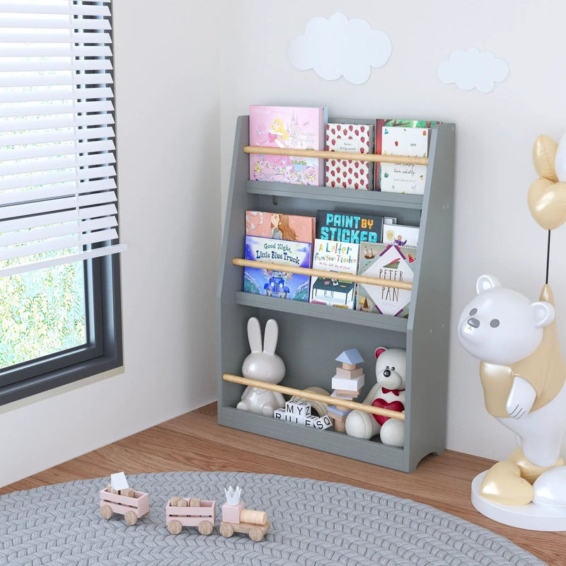 3 Tier Book Shelf, Compact Storage For Bedrooms by Unique Piece Furniture