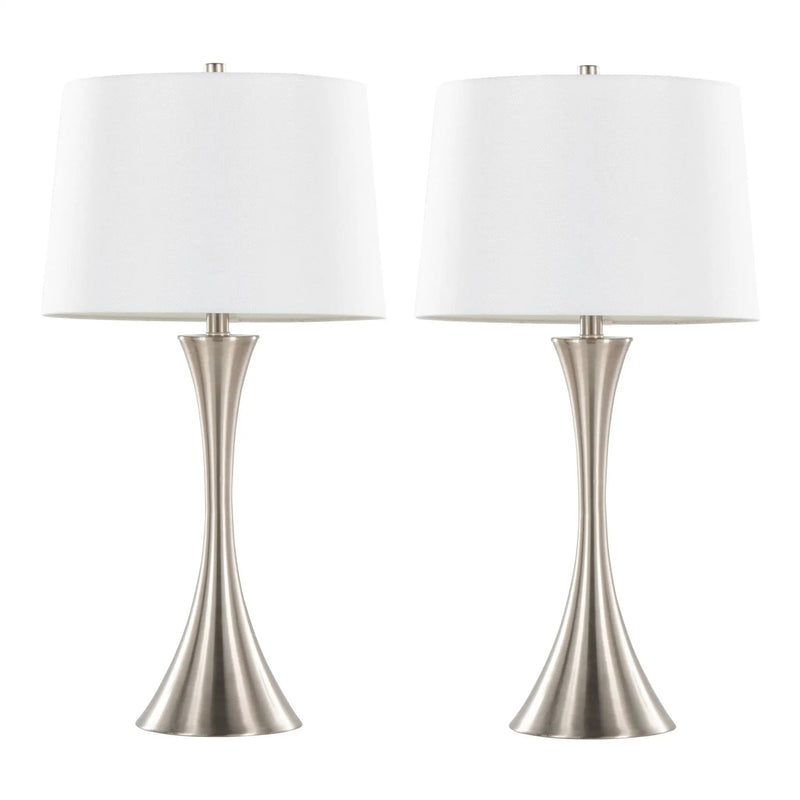 Lenuxe - Contemporary Elegant Table Lamp (Set of 2) by HouseOfZazla