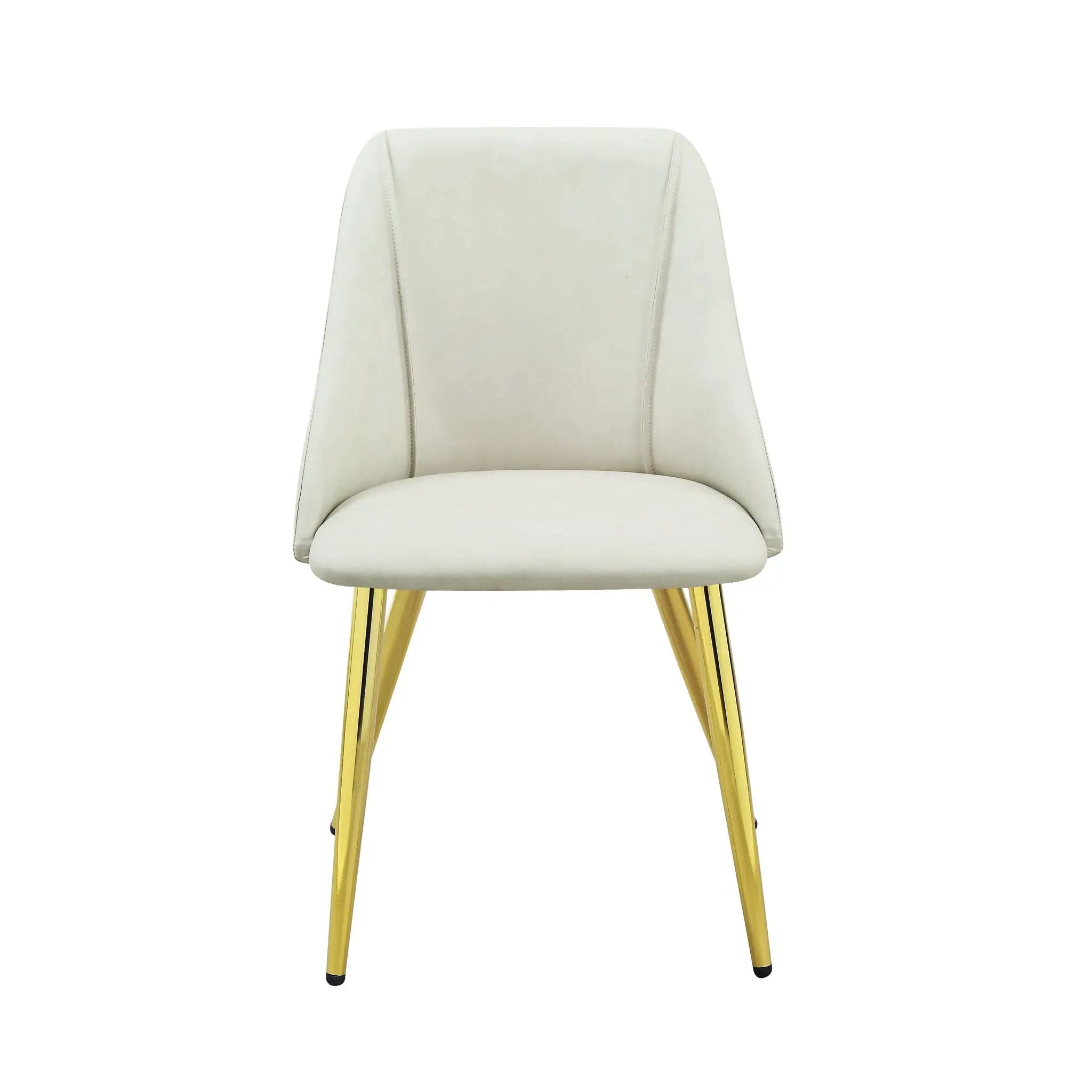 Gaines - Synthetic Leather Side Chair (Set of 2) - White by Unique Piece Furniture