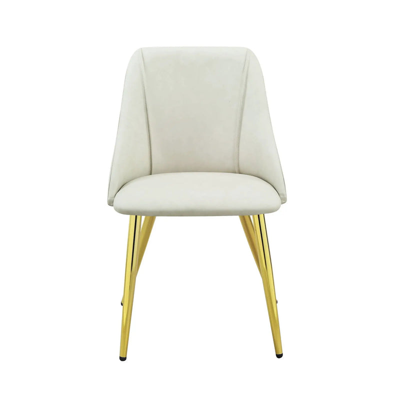 Gaines - Synthetic Leather Side Chair (Set of 2) - White by Unique Piece Furniture