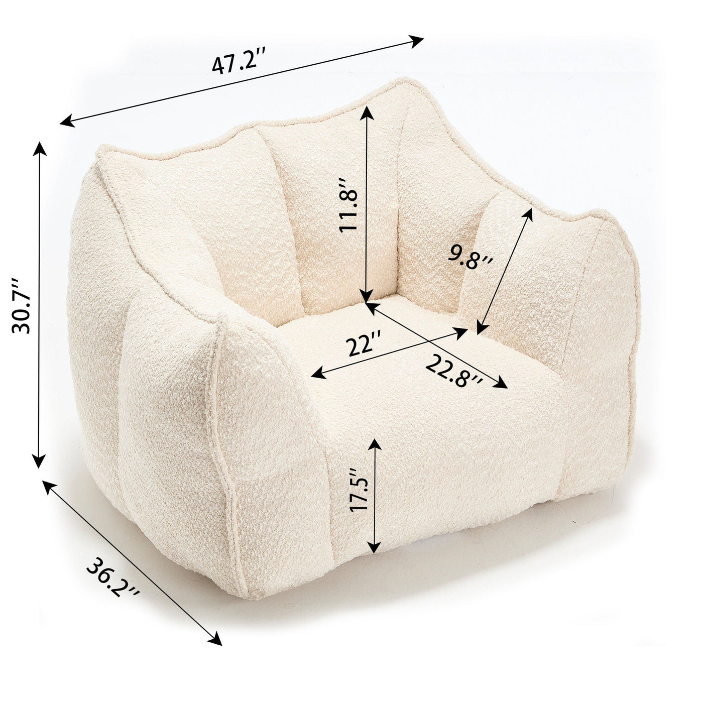 Comfortable Sofa Chairs With Highly Resilient Foam For Living Rooms And Bedrooms by Unique Piece Furniture