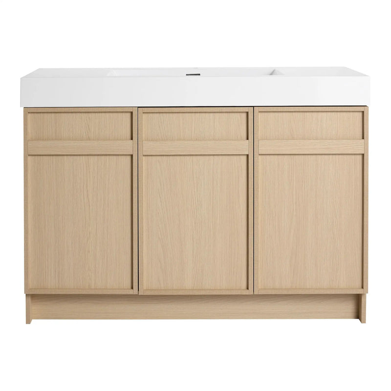 Freestanding Bathroom Vanity With Resin Sink & Soft Close Cabinet Doors by Unique Piece Furniture