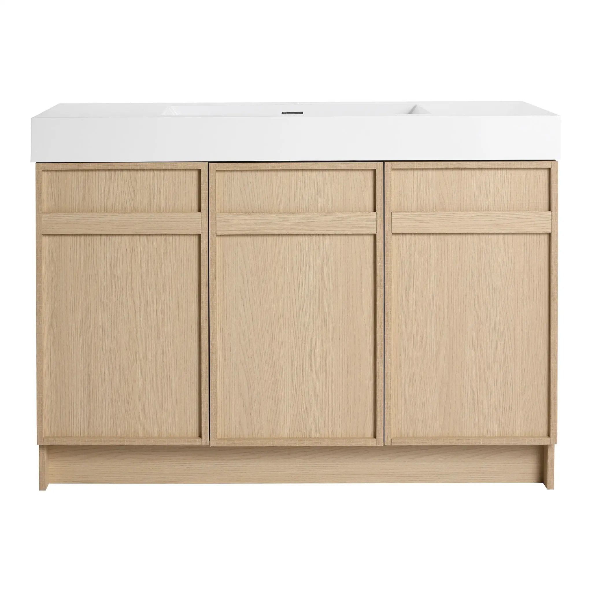 Freestanding Bathroom Vanity With Resin Sink & Soft Close Cabinet Doors by Unique Piece Furniture