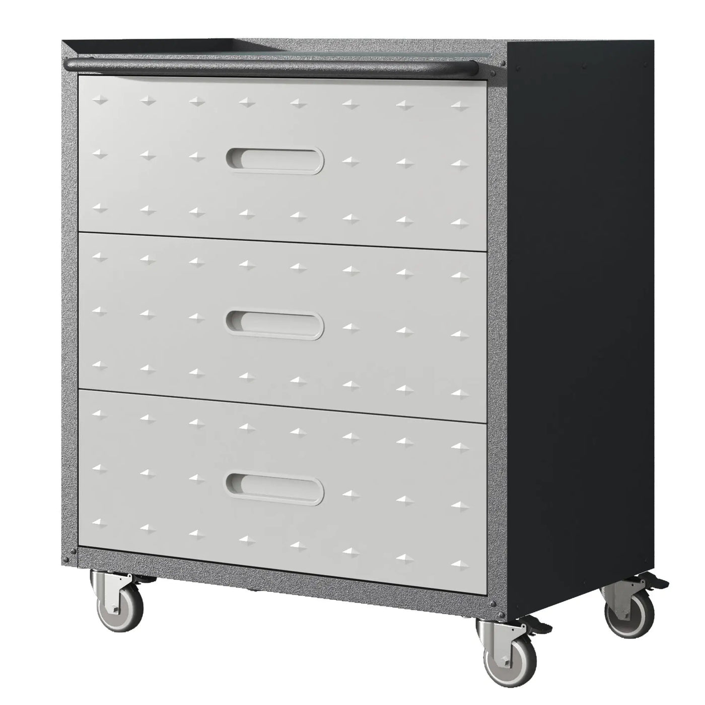 Heavy Duty Metal Storage Cabinet With Wheels 3 Drawer Tool Cabinet For Garage, Office, And Home Organizer Solutions by HouseOfZazla