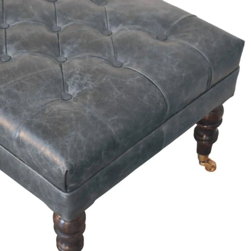 Buffalo - Ottoman With Castor Legs by HouseOfZazla