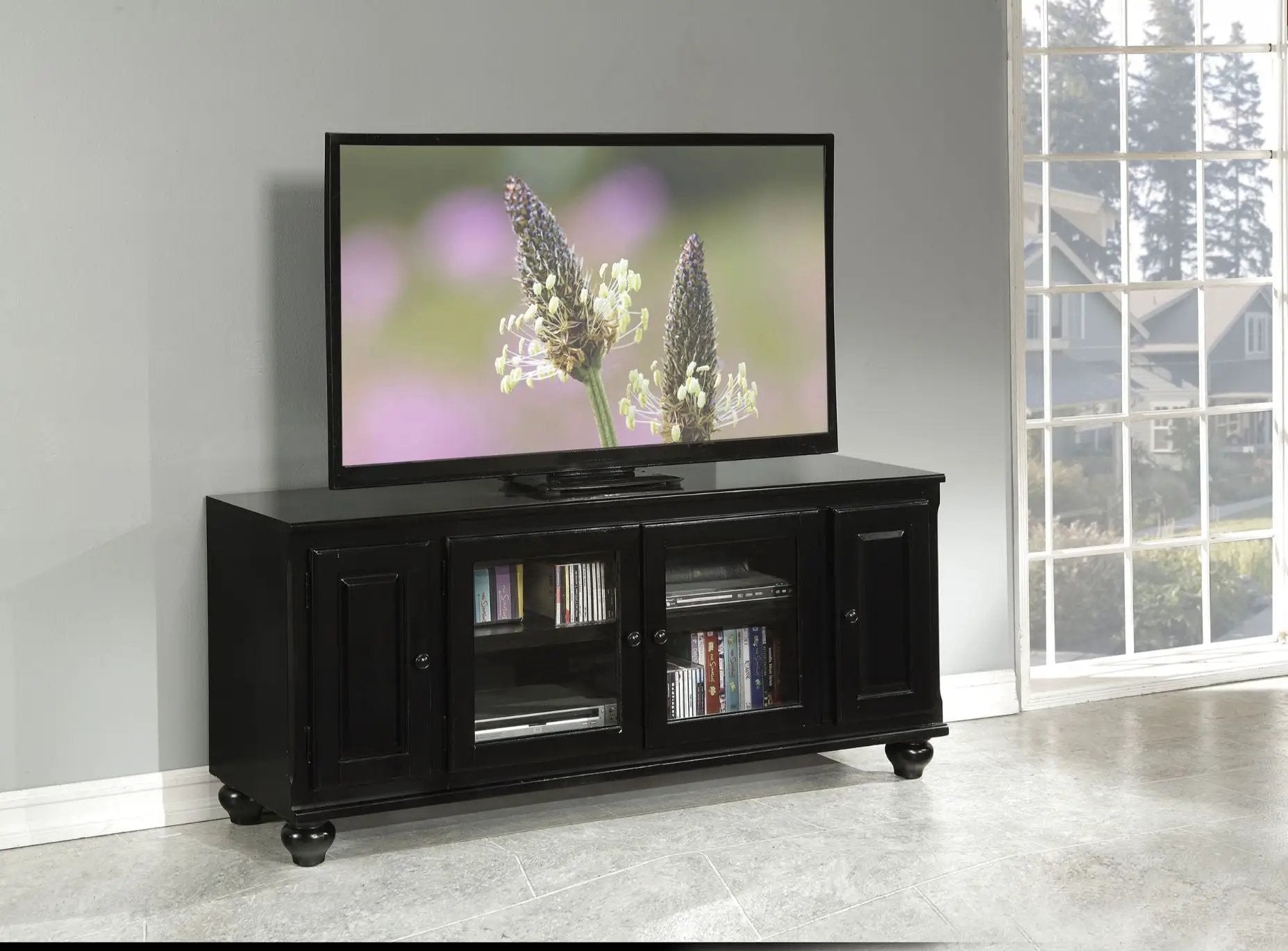 Ferla - TV Stand - Black by Unique Piece Furniture