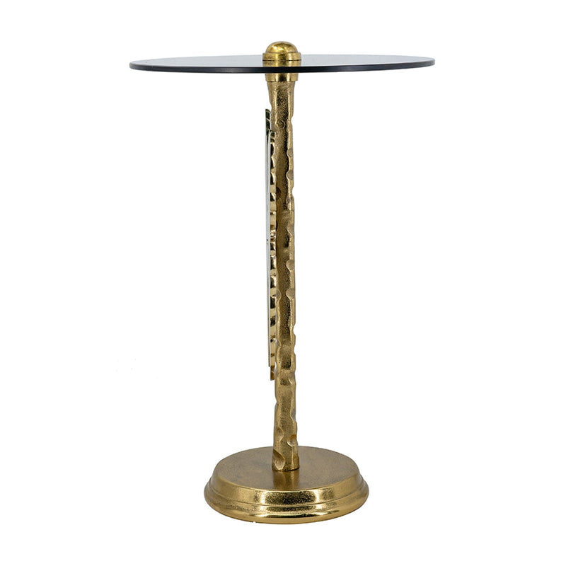 15.5x15.5x24" Round Top Accent Table With Angel Wings by HouseOfZazla