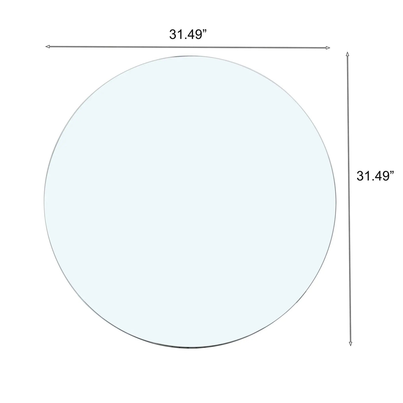 Round Tempered Glass Table Top by HouseOfZazla