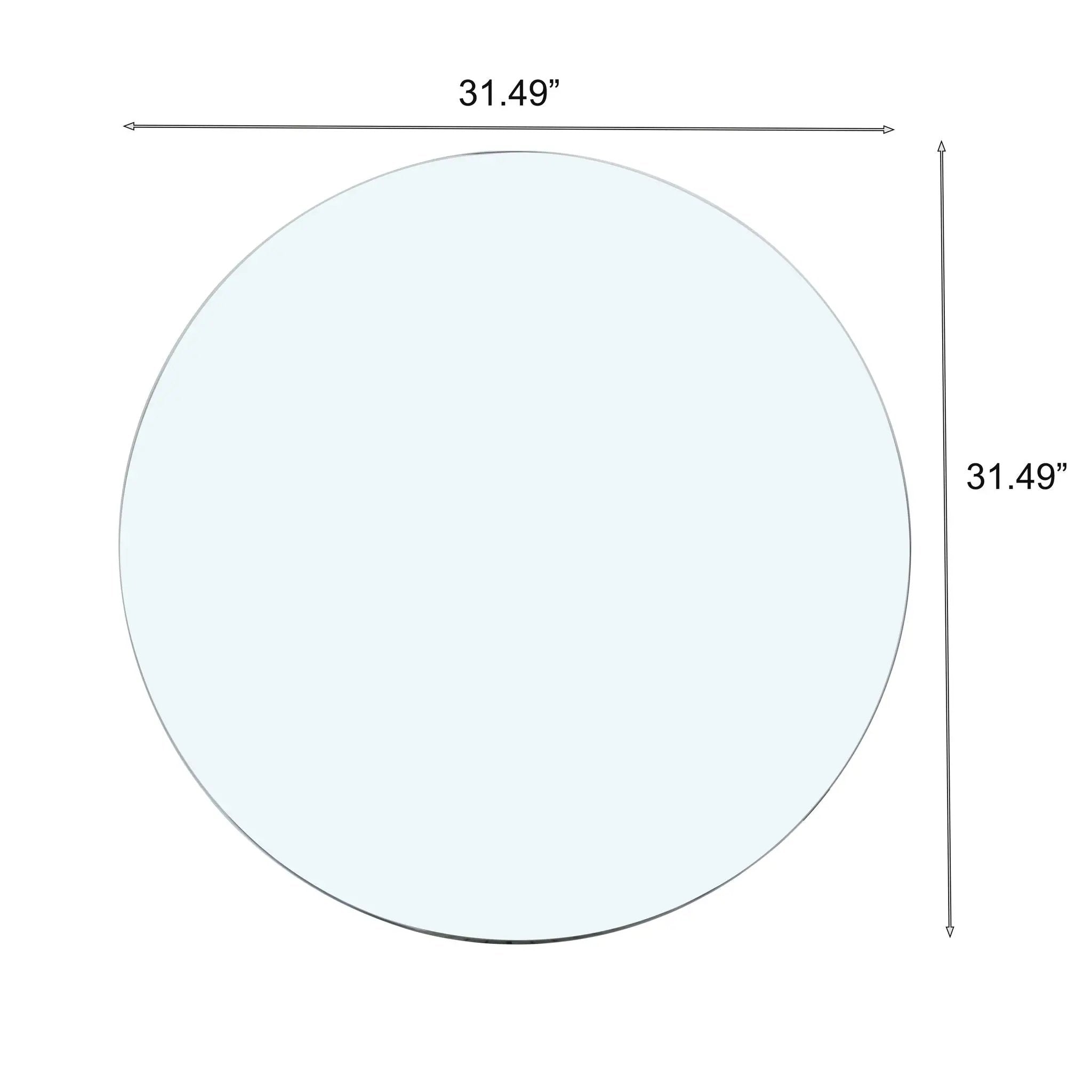 Round Tempered Glass Table Top by HouseOfZazla