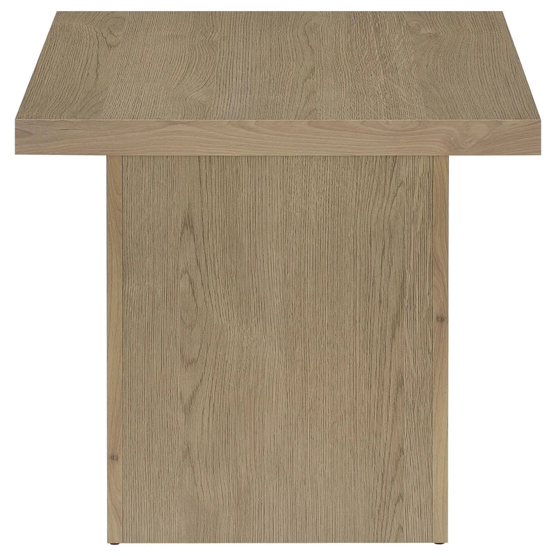 Devar 2-piece Square Cocktail Coffee End Table Set Latte by Unique Piece Furniture