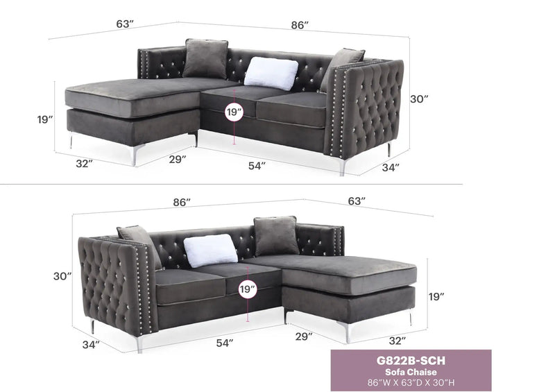 Paige - Sofa Chaise by HouseOfZazla