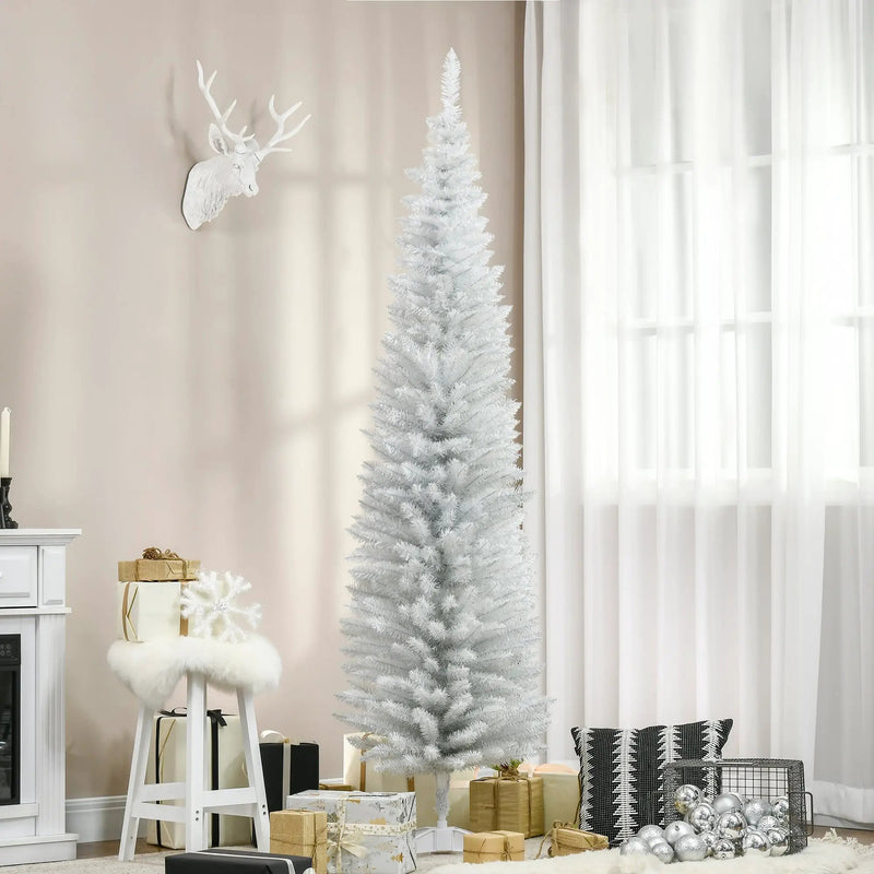 HOMCOM 7' Artificial Pencil Christmas Tree by HouseOfZazla