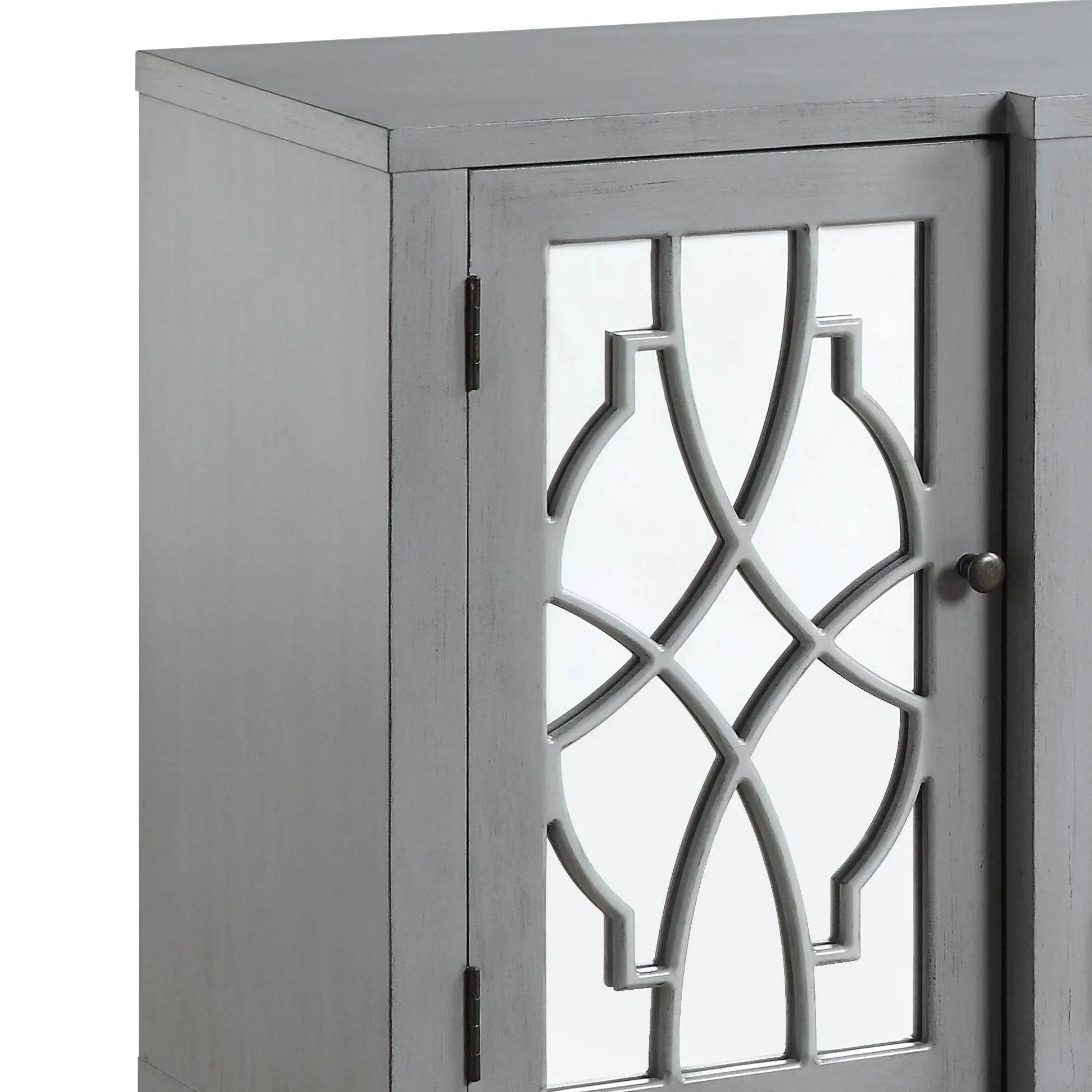 Magdi Console Cabinet - Antique Gray by HouseOfZazla