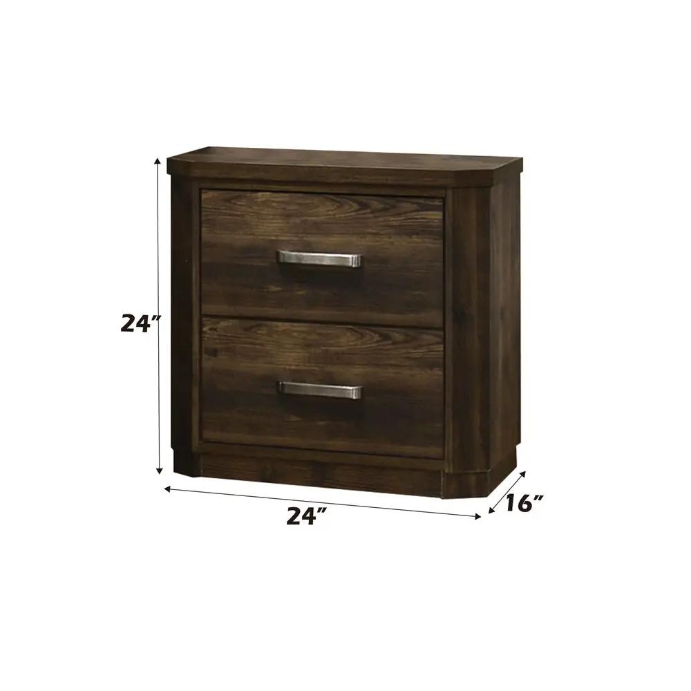 Elettra - Nightstand - Rustic Walnut by Unique Piece Furniture