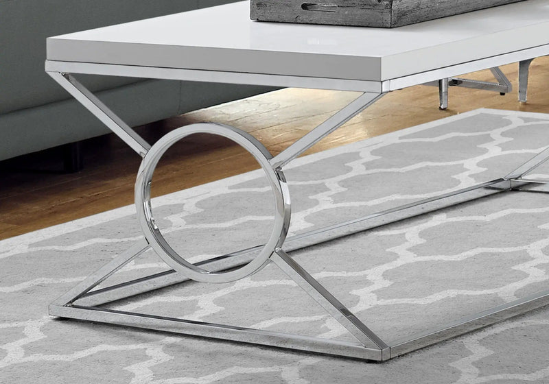Table, Rectangular, Glossy Contemporary & Modern - White by Unique Piece Furniture