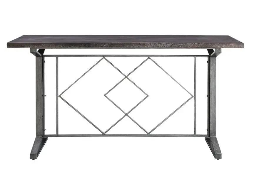Evangeline - Counter Height Table - Salvaged Brown & Black by Unique Piece Furniture