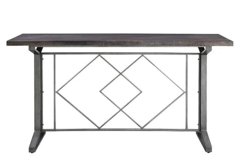 Evangeline - Counter Height Table - Salvaged Brown & Black by Unique Piece Furniture