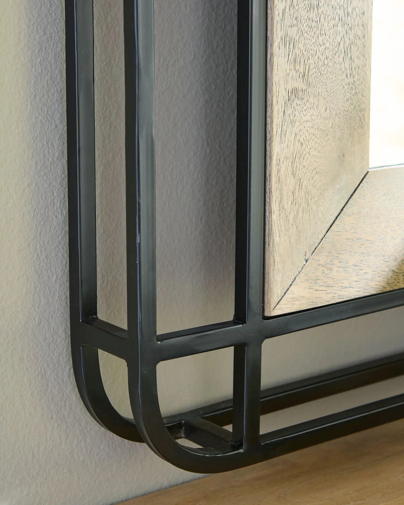 Beelman - Accent Mirror - Black / Brown by Unique Piece Furniture