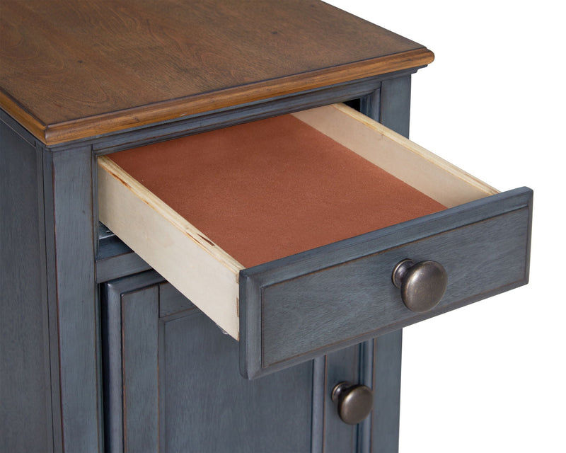 Americana - Chairside Table - Blue by HouseOfZazla