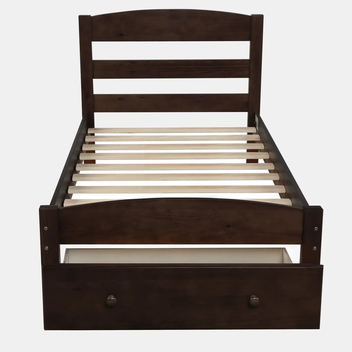 Platform Bed Frame With Storage Drawer And Wood Slat Support No Box Spring Needed by Unique Piece Furniture