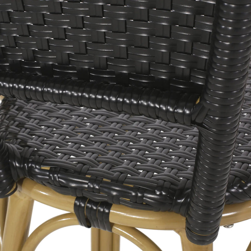 Outdoor Rattan And Aluminum French Barstools (Set of 2) by HouseOfZazla