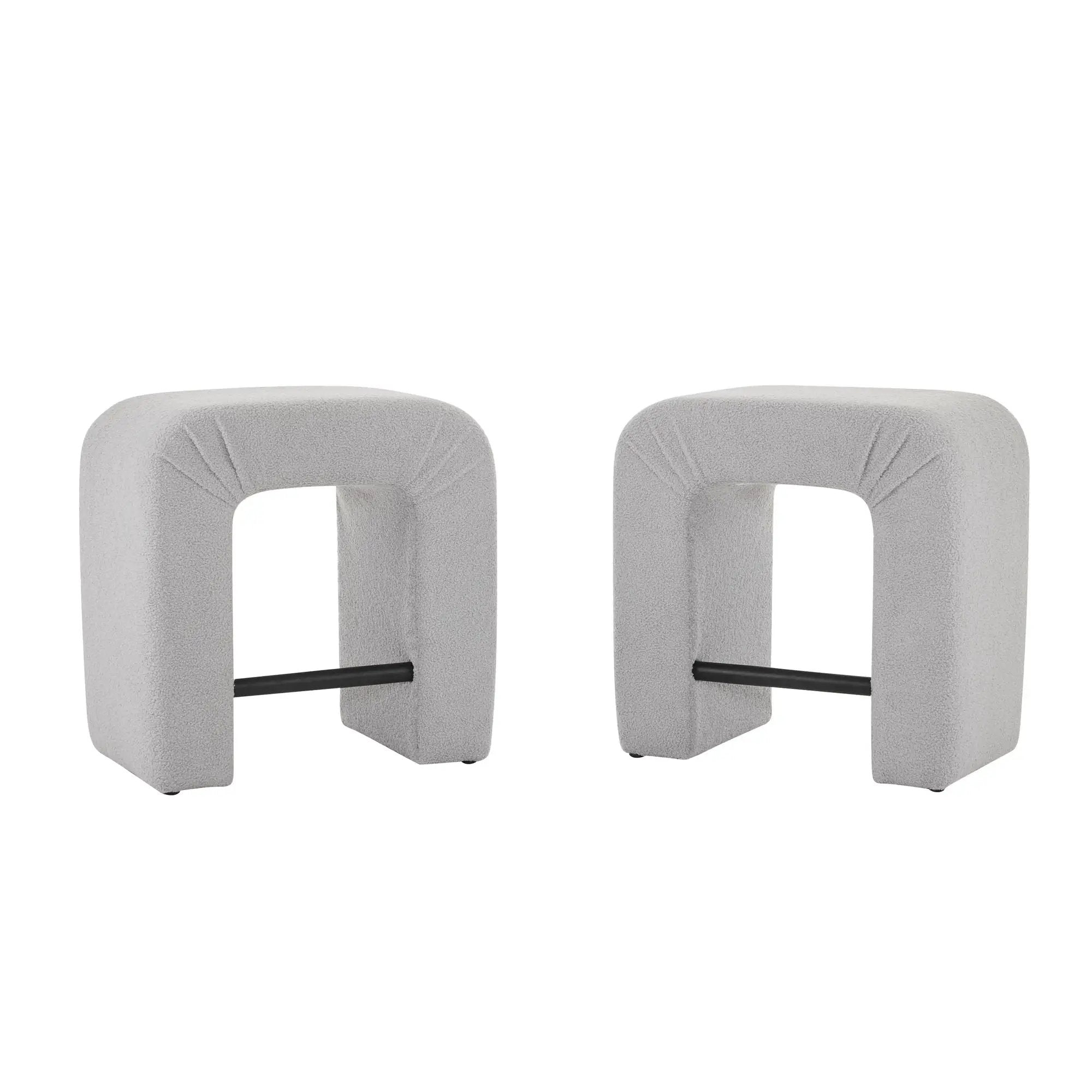 Boucle Stool (Set of 2) by HouseOfZazla