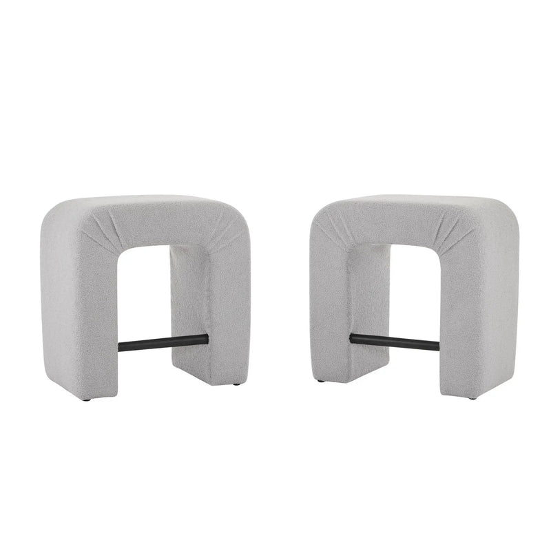 Boucle Stool (Set of 2) by HouseOfZazla