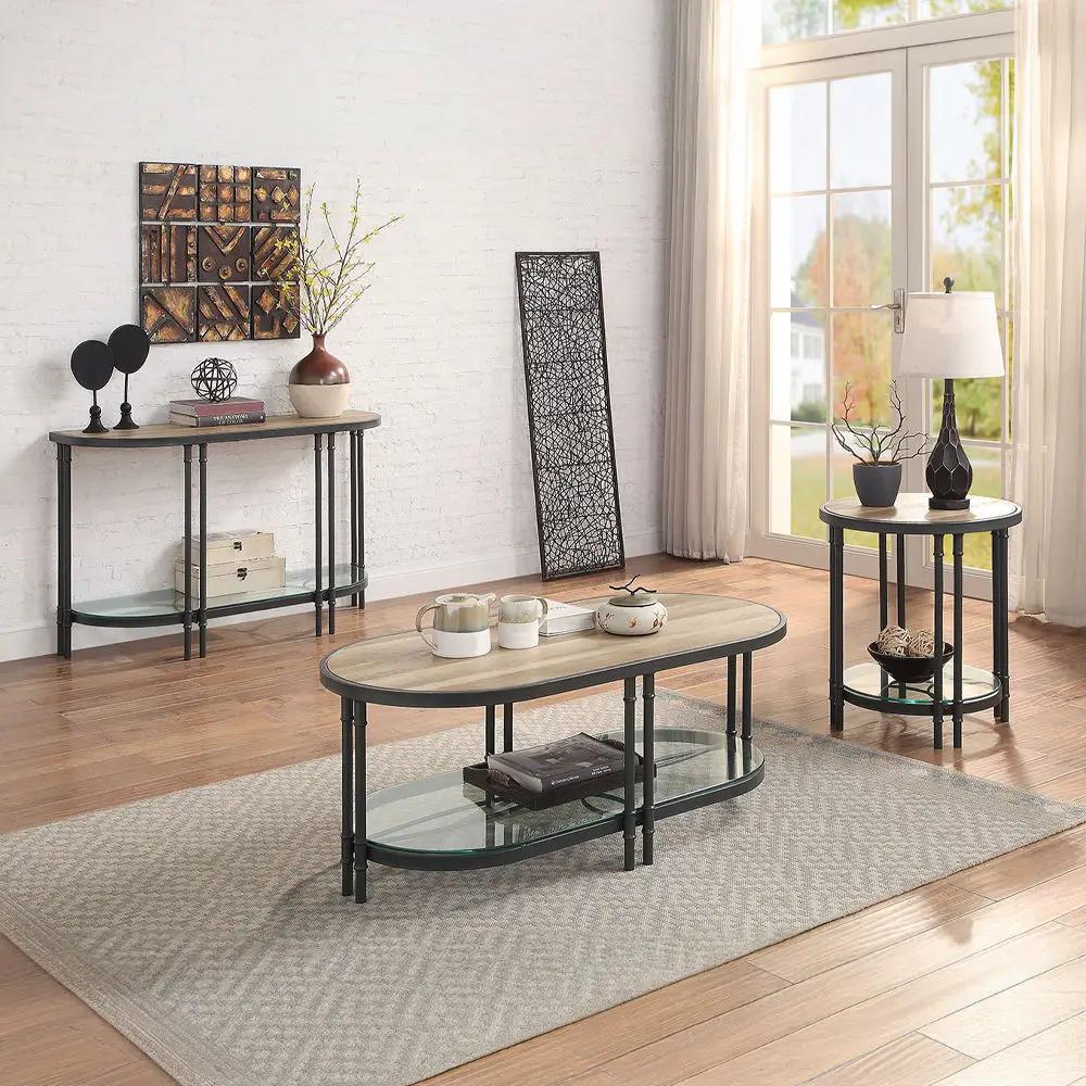 Brantley - Coffee Table - Oak & Sandy Black by Unique Piece Furniture
