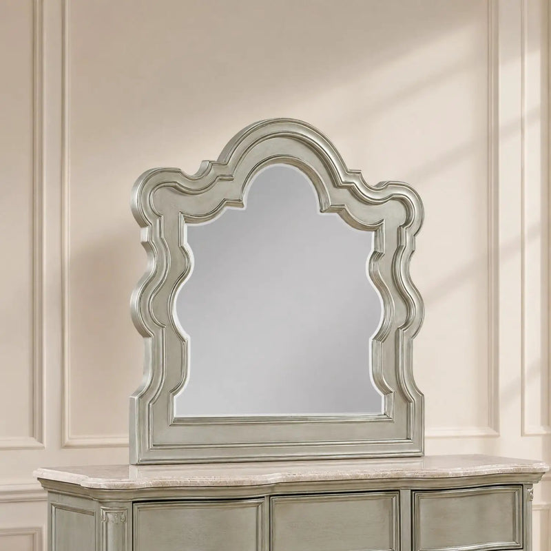 Bella - Bedroom Mirror (Dresser Not Included) - Champagne by HouseOfZazla