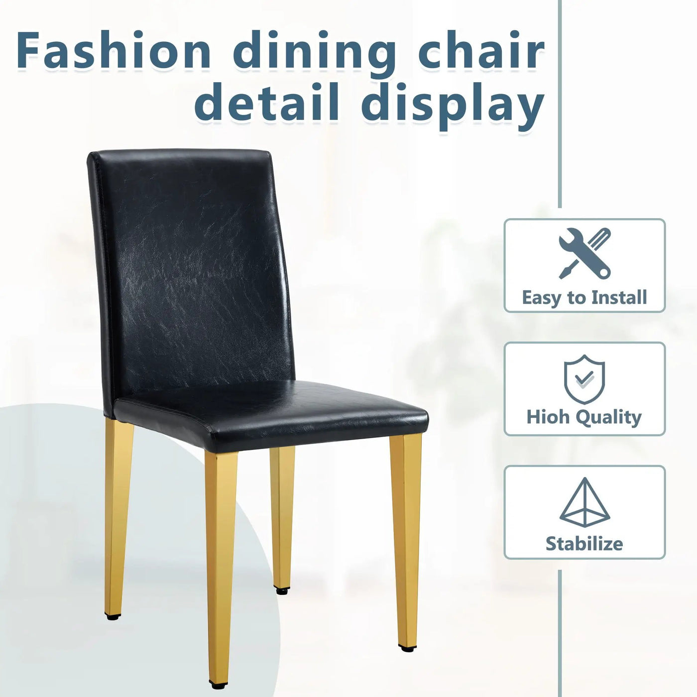 Modern Dining Chairs With Metal Legs by Unique Piece Furniture