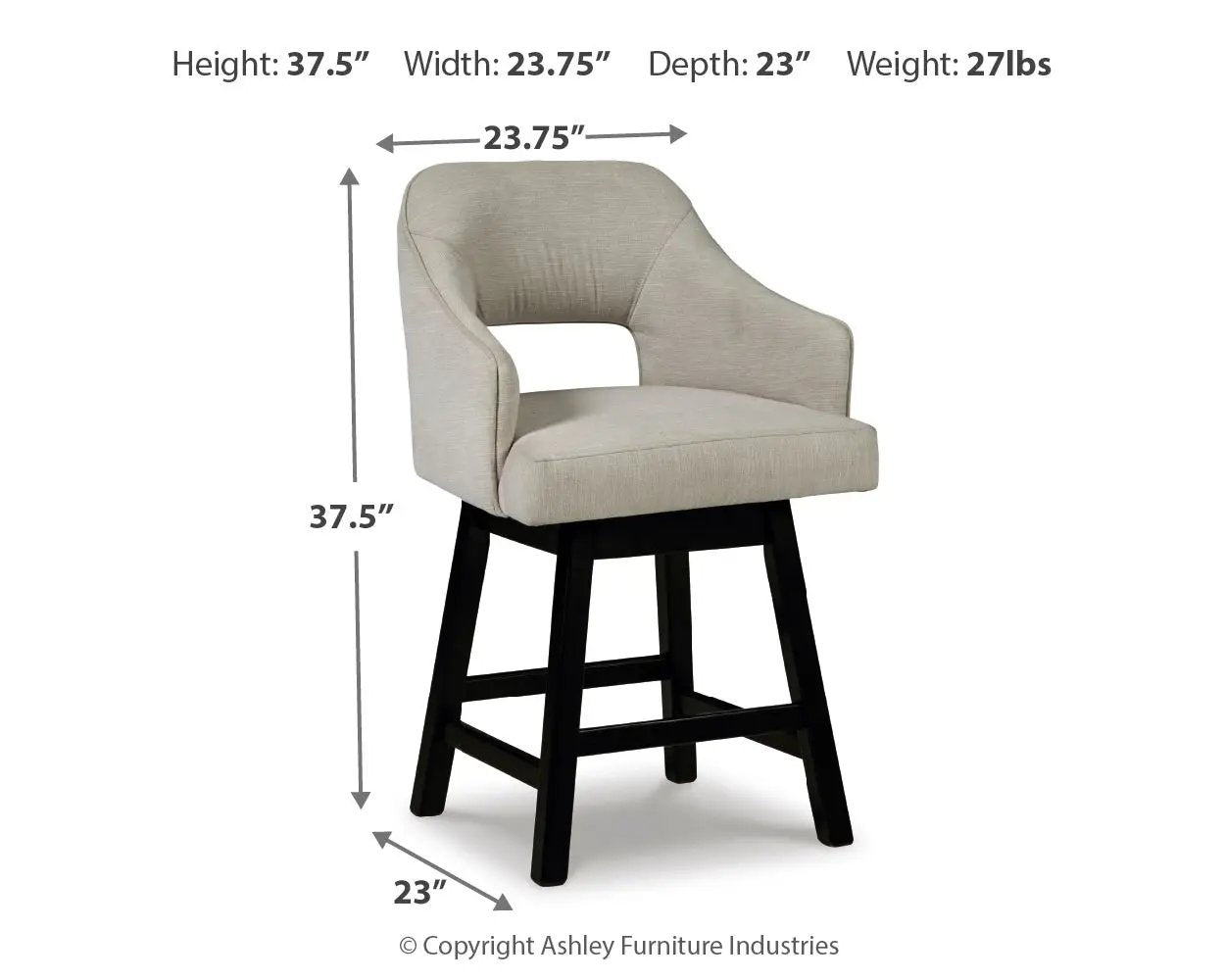 Tallenger - Upholstered Swivel Barstool (Set of 2) by Unique Piece Furniture