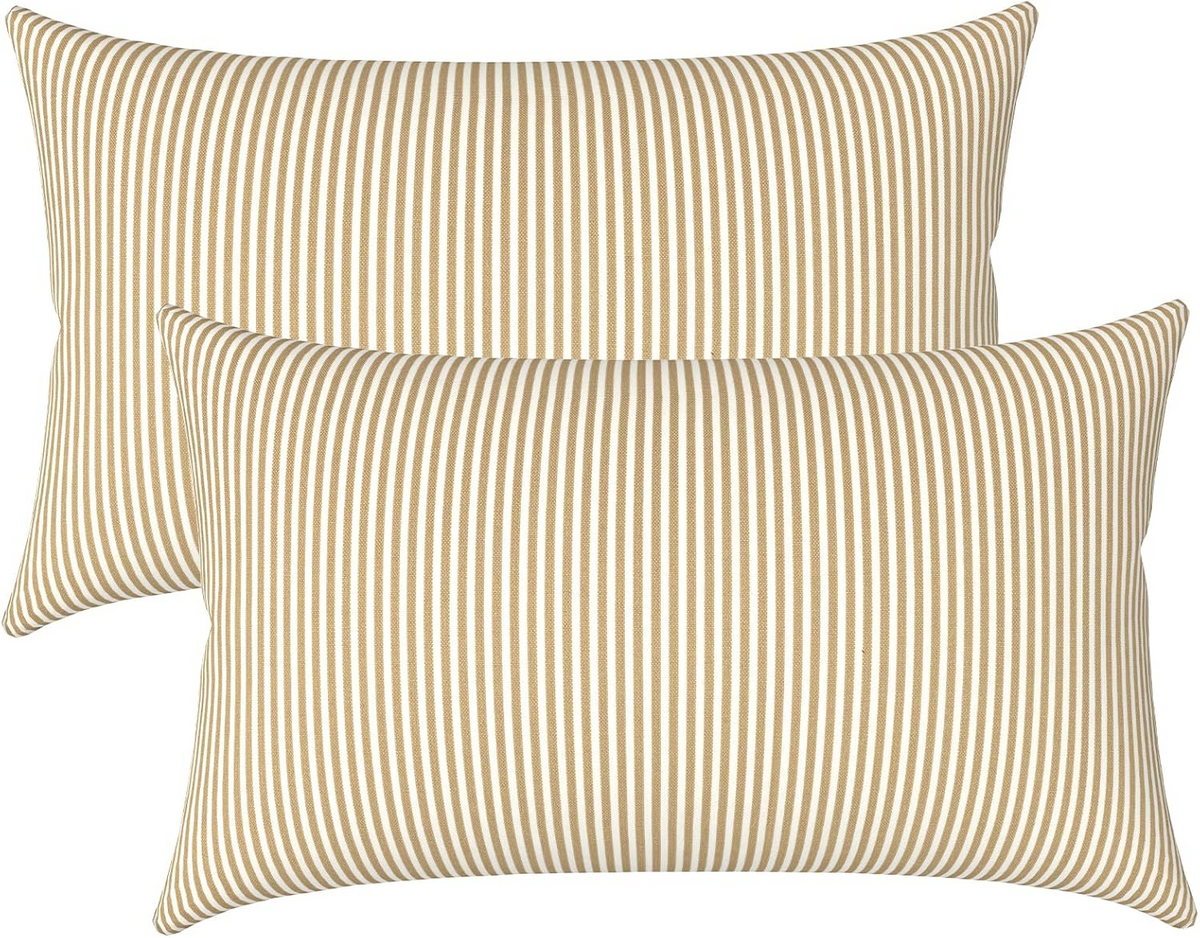 2 Pack Outdoor Lumbar Pillow Covers by HouseOfZazla