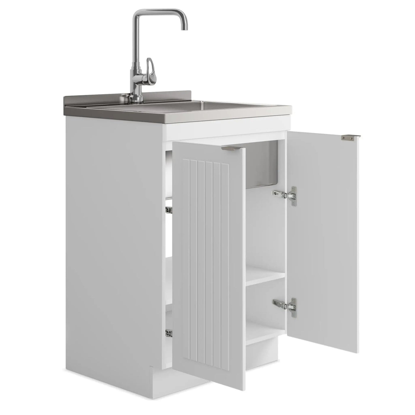 Murphy - Laundry Cabinet & Faucet And Stainless Steel Sink by Unique Piece Furniture