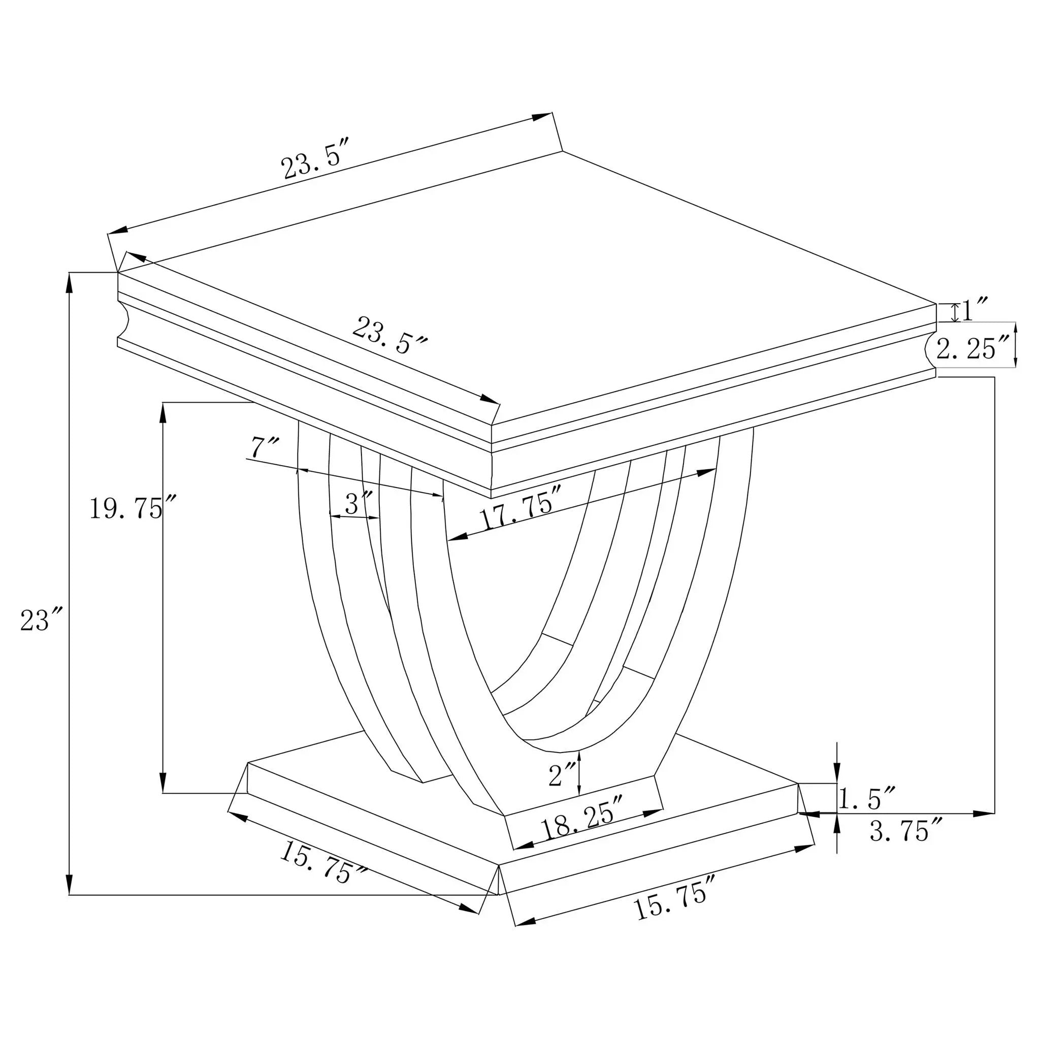 Durante - U-Shaped Base Table by HouseOfZazla