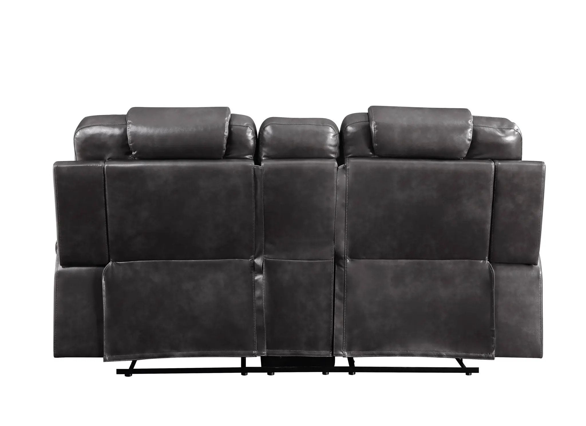 Braylon - Recliner Loveseat With Cupholder Console - Brown by Unique Piece Furniture