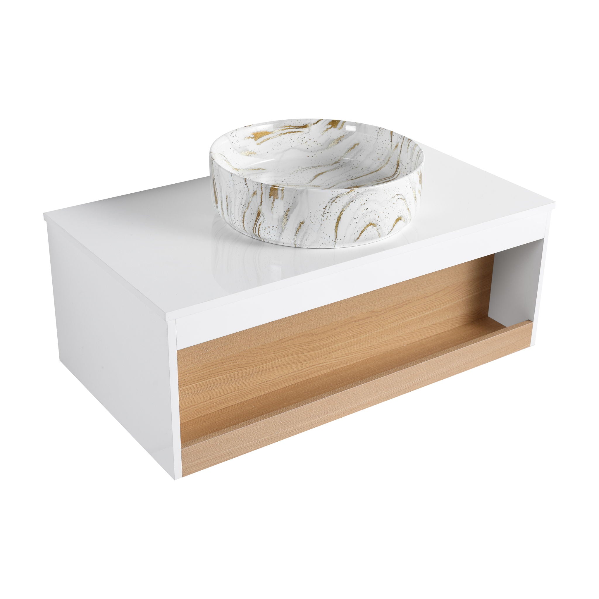 Floating Bathroom Vanity With Vessel Sink by Unique Piece Furniture
