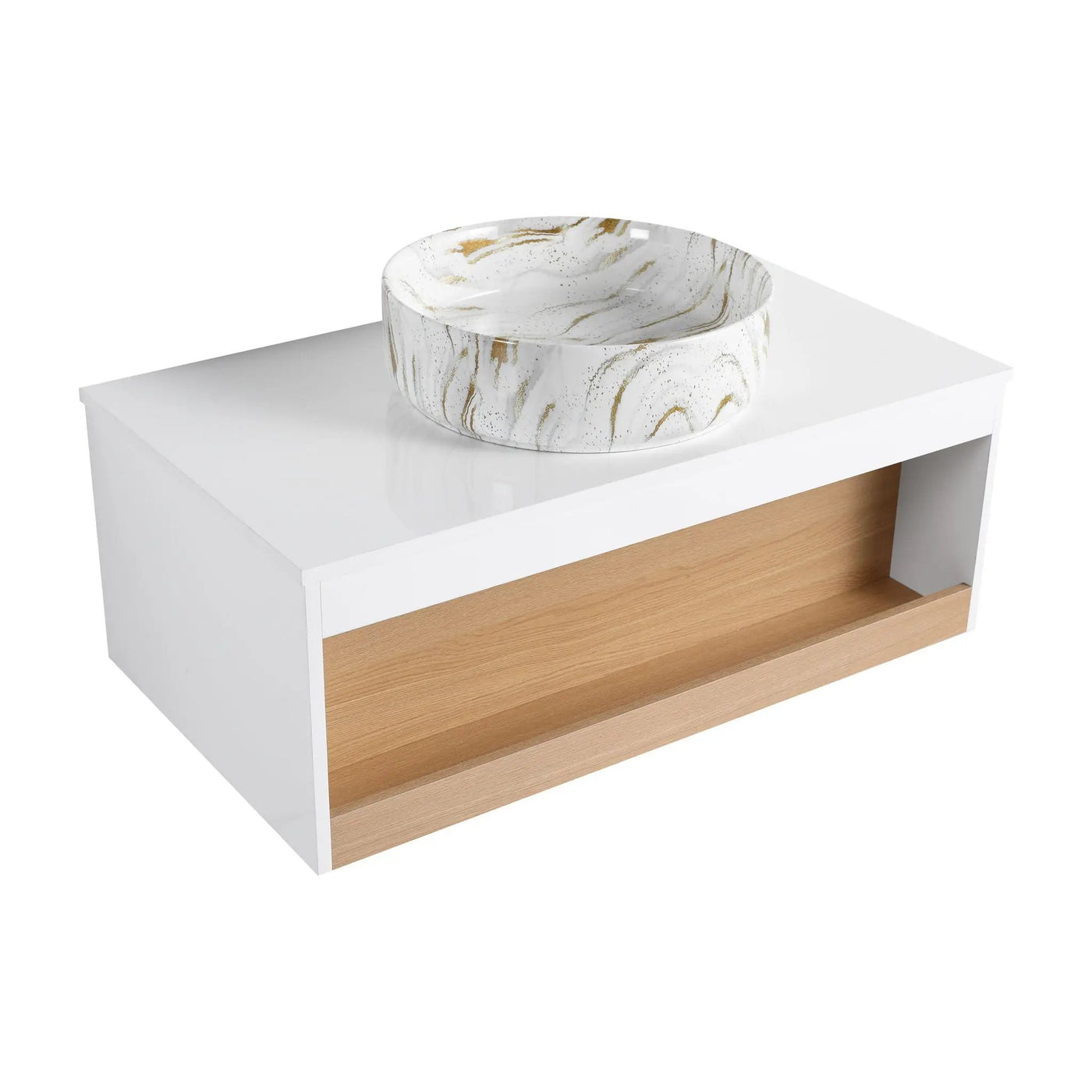 Floating Bathroom Vanity With Vessel Sink by Unique Piece Furniture
