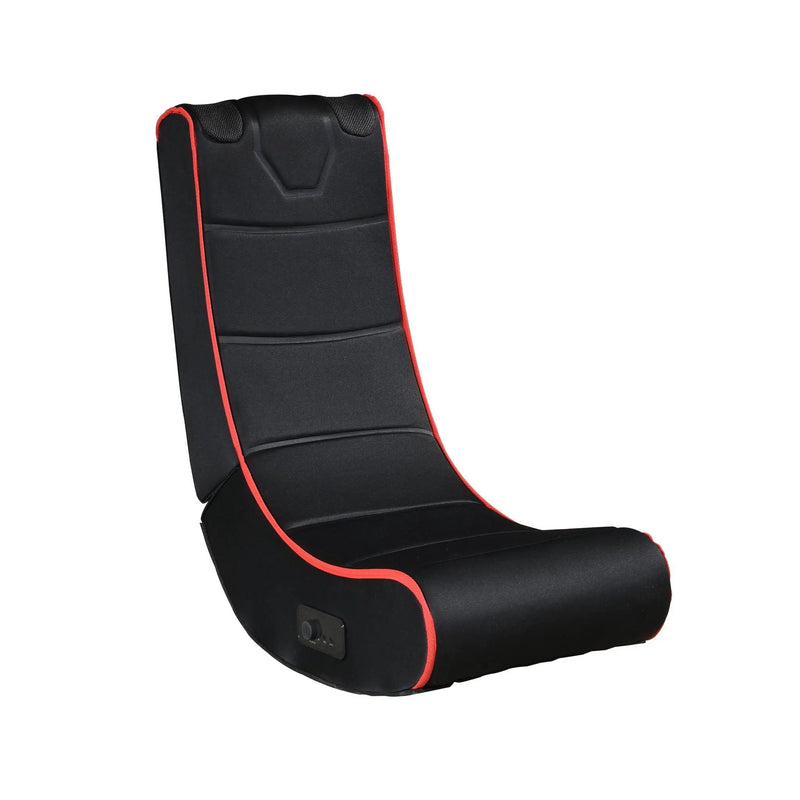 Foldable Gaming Chair With Onboard Speakers, Bluetooth Connection - Black / Red by HouseOfZazla